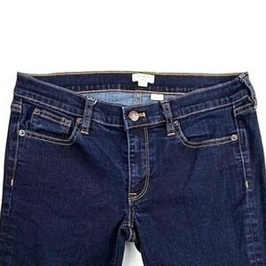 J Crew Stretch Dark Wash Skinny Jeans Women Size 27x31